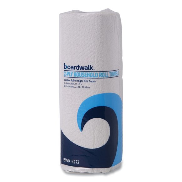 Boardwalk Kitchen Roll Towel, 30 Rolls/Carton, 85 Sheets/Roll, 2-ply, 11 x 9, Wh - Picture 2 of 8